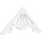 Ekena Millwork Pitch Marshall Architectural Grade PVC Gable Pediment, 48"W x 20"H x 1"P (10/12) GPP048X020X100MAR - alternate 1